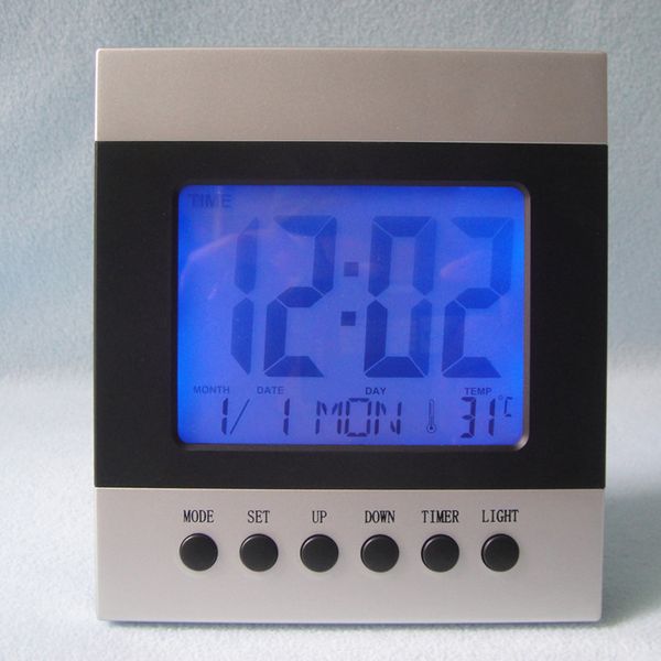 digital backlight table alarm clock acoustic control travel clock with time date month week temperature display voice control
digital backlight table alarm clock acoustic control travel clock with time date month week temperature display voice control
