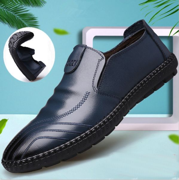 genuine leather shoes for men leisure flats slip-on shoes men's travel loafers with soft soles comfort antiskid footwear masculino zy37, Black
genuine leather shoes for men leisure flats slip-on shoes men's travel loafers with soft soles comfort antiskid footwear masculino zy37, Black