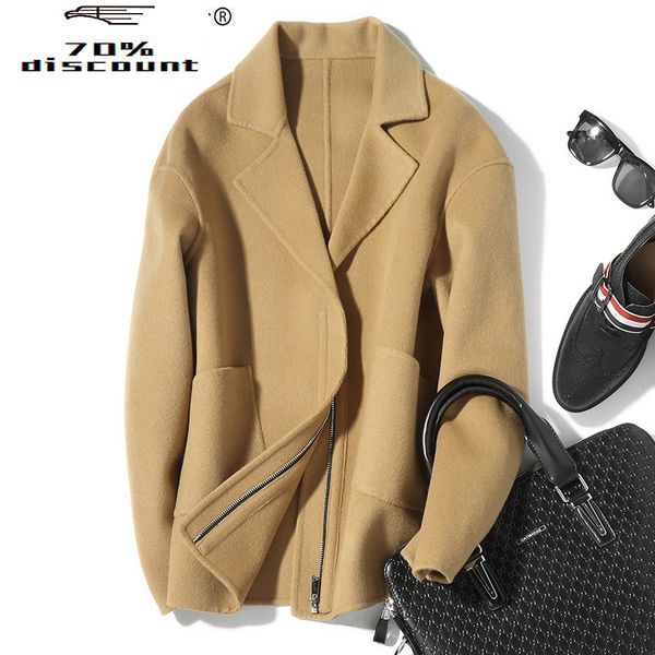 men's wool & blends 200%wool coat short spring autumn double-sided jacket men and man overcoat abrigo hombre d-04-29522 kj2040, Black
men's wool & blends 200%wool coat short spring autumn double-sided jacket men and man overcoat abrigo hombre d-04-29522 kj2040, Black