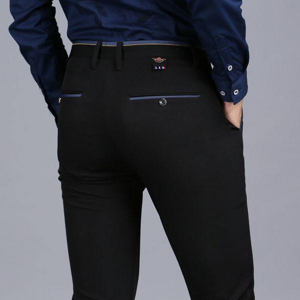 men's pants men plus size 28-40 fashion business skinny strech slim dress trousers leisure casual, Black
men's pants men plus size 28-40 fashion business skinny strech slim dress trousers leisure casual, Black