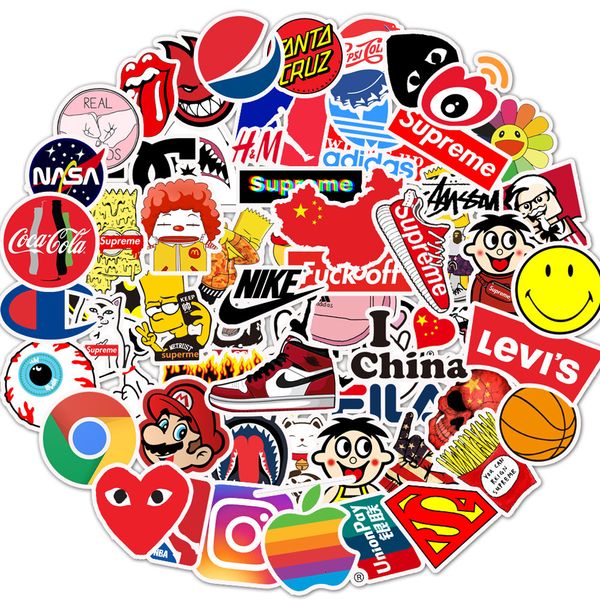 100 pcs car stickers ins brand with logos for lapskateboard pad bicycle motorcycle ps4 phone luggage decal pvc guitar helmet stickers
100 pcs car stickers ins brand with logos for lapskateboard pad bicycle motorcycle ps4 phone luggage decal pvc guitar helmet stickers