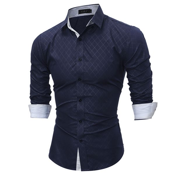 men fashion shirt brand 2018 male long sleeve plaid shirt casual hit color slim fit black man dress shirts xxl yjl, White;black
men fashion shirt brand 2018 male long sleeve plaid shirt casual hit color slim fit black man dress shirts xxl yjl, White;black