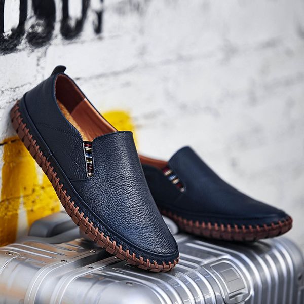 big size men genuine leather shoes slip on black shoes real leather loafers mens moccasins italian designer
big size men genuine leather shoes slip on black shoes real leather loafers mens moccasins italian designer