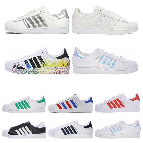 Superstars White Black Hologram Iridescent Junior Superstars 80s Pride Sneakers Super Stars Women Men Sport Casual Shoes size 36-44
Superstars White Black Hologram Iridescent Junior Superstars 80s Pride Sneakers Super Stars Women Men Sport Casual Shoes size 36-44