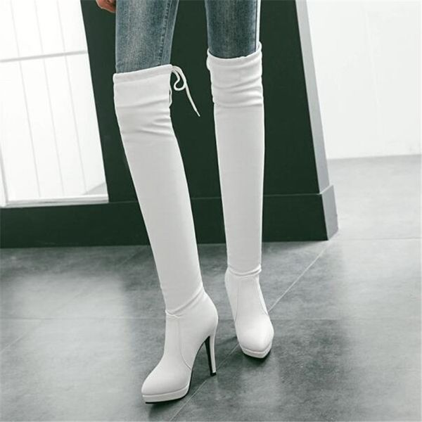 pxelena party date nightclub thigh high boots women shoes black white brown stiletto high heels over the knee boots 34-43
pxelena party date nightclub thigh high boots women shoes black white brown stiletto high heels over the knee boots 34-43