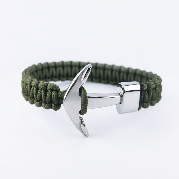 new fashion mens nylon cord bracelet stainless steel parts anchor green brown sport style magnet buckle
new fashion mens nylon cord bracelet stainless steel parts anchor green brown sport style magnet buckle