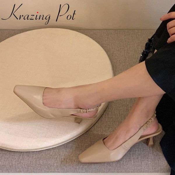 krazing pot simple design full grain leather square toe high heels pleated elastic band european style mature summer sandals l58, Black
krazing pot simple design full grain leather square toe high heels pleated elastic band european style mature summer sandals l58, Black