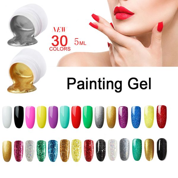 5ml nail art painting gel varnishes nail gel glitter uv lacquer need base polish nagel nagellak, Red;pink
5ml nail art painting gel varnishes nail gel glitter uv lacquer need base polish nagel nagellak, Red;pink