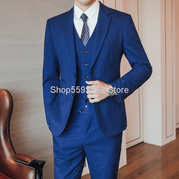 men's suits & blazers autumn men suit groom marriage dress three-piece set slim fit small 6726, White;black
men's suits & blazers autumn men suit groom marriage dress three-piece set slim fit small 6726, White;black