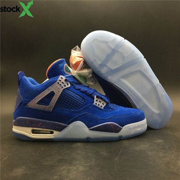 4 game royal university orange white man designer basketball shoes new florida college iv suede fashion sneakers come with box, Black
4 game royal university orange white man designer basketball shoes new florida college iv suede fashion sneakers come with box, Black