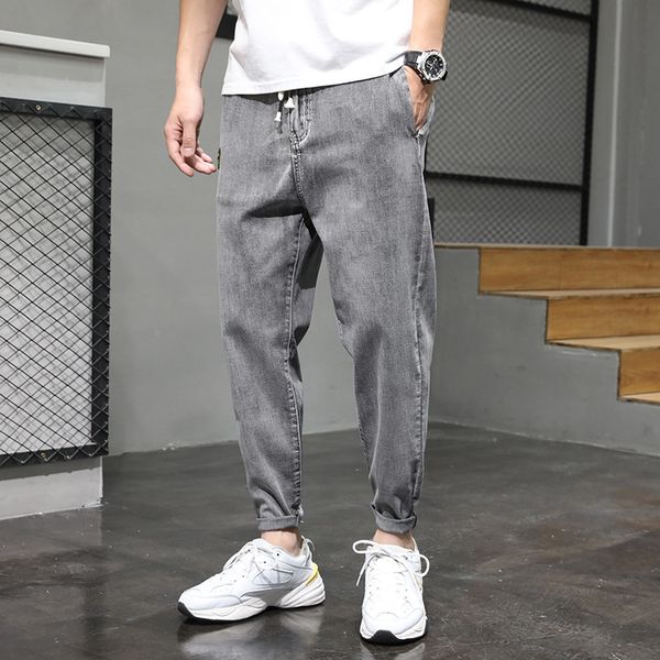 men's jeans men bunch of foot big yards harlan nine minutes pants in the summer thin elastic waist, Blue
men's jeans men bunch of foot big yards harlan nine minutes pants in the summer thin elastic waist, Blue