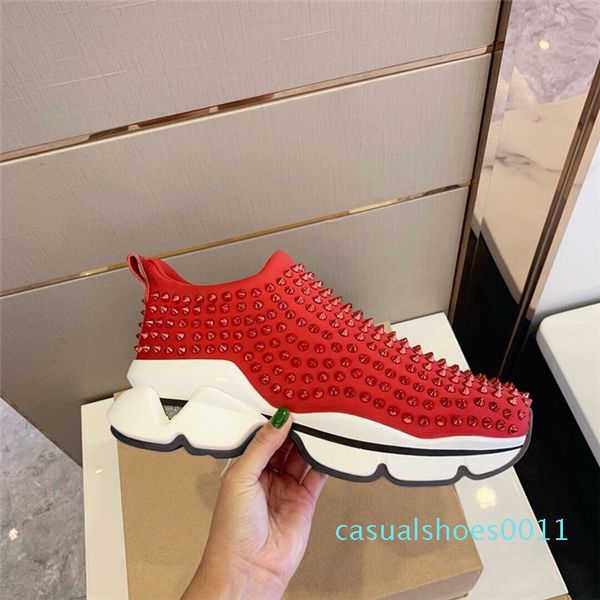 fashion luxury red bottom men women casual spikes rivets rhinestone shoes low walking shoes sneakers chaussures de sport c11, Black
fashion luxury red bottom men women casual spikes rivets rhinestone shoes low walking shoes sneakers chaussures de sport c11, Black