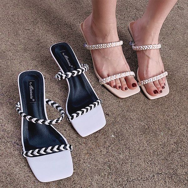 2020 women slippers designers pink slip on ladies shoes party dress clear thin heels flip flops woman elegant slides, Black
2020 women slippers designers pink slip on ladies shoes party dress clear thin heels flip flops woman elegant slides, Black