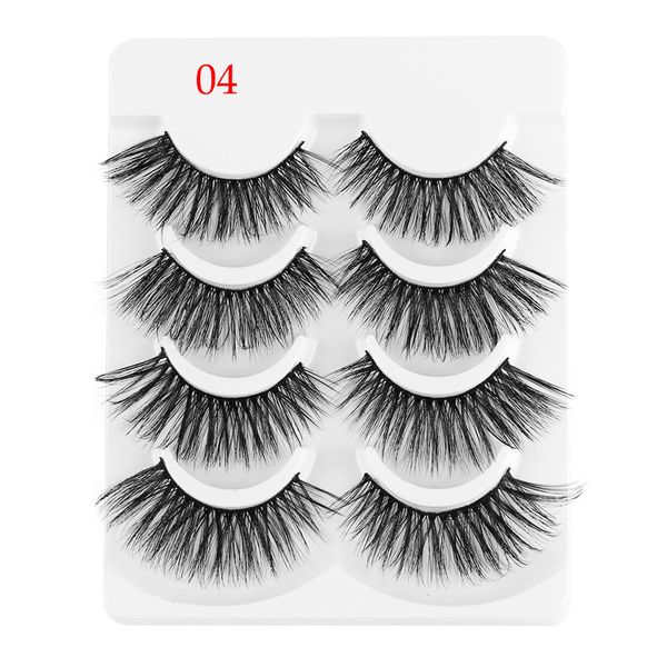 4 pairs 3d mink false eyelashes fluffy natrual long wispies lashes extension tools handmade flared full volume fake eyel
4 pairs 3d mink false eyelashes fluffy natrual long wispies lashes extension tools handmade flared full volume fake eyel