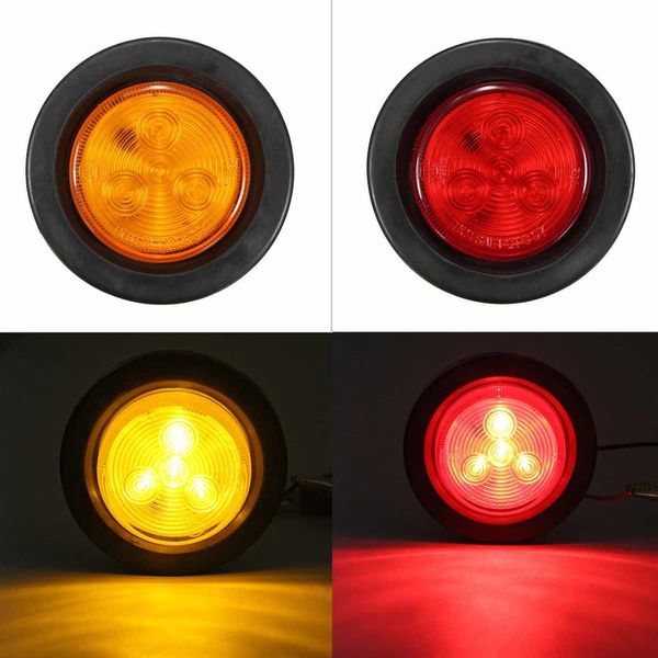 2'' round side marker 4 led light signal lamp reflectors truck side mark indicator warning lights10-30v amber/red truck trailer
2'' round side marker 4 led light signal lamp reflectors truck side mark indicator warning lights10-30v amber/red truck trailer