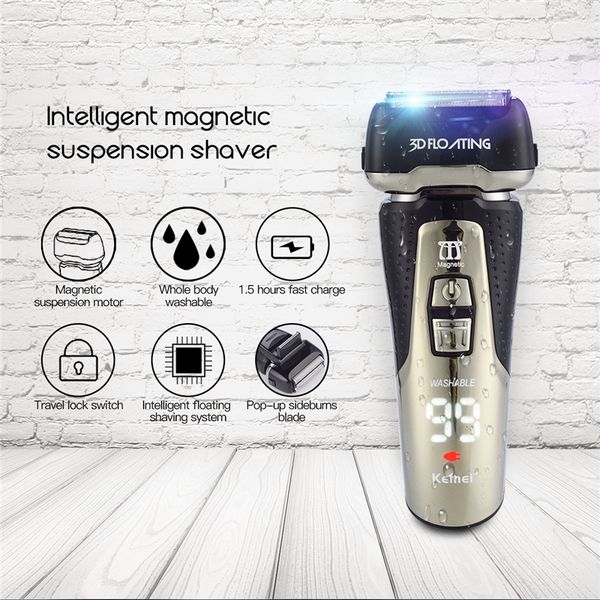 kemei 3d floating head electric shaving razor triple blade lcd display rechargeable razor barbeador machine men shaver trimmer
kemei 3d floating head electric shaving razor triple blade lcd display rechargeable razor barbeador machine men shaver trimmer