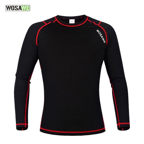 wosawe winter sport t shirt men compression base layer fleece thermal underwear crossfit women clothing excercise equipment, Black;red
wosawe winter sport t shirt men compression base layer fleece thermal underwear crossfit women clothing excercise equipment, Black;red