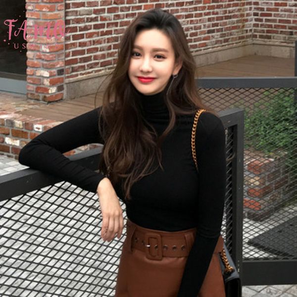 korean streetwear long sleeved bottoming shirt sweet solid color turtleneck slim bottoming women shirts black girlfriends blouse, White
korean streetwear long sleeved bottoming shirt sweet solid color turtleneck slim bottoming women shirts black girlfriends blouse, White