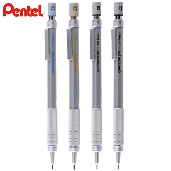 

pentel graphgear 500 drafting pencil mechanical pencil 0.3/0.5/0.7/0.9 mm pg513 pg515 pg517 pg519 low gravity center, Blue;orange