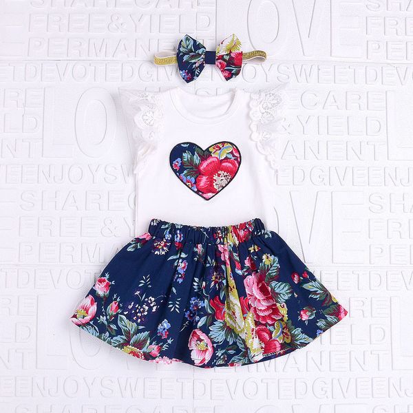 baby boy girl clothing set high qulity cotton love print lace short sleeve + floral short skirt+hair band 3pcs, White
baby boy girl clothing set high qulity cotton love print lace short sleeve + floral short skirt+hair band 3pcs, White