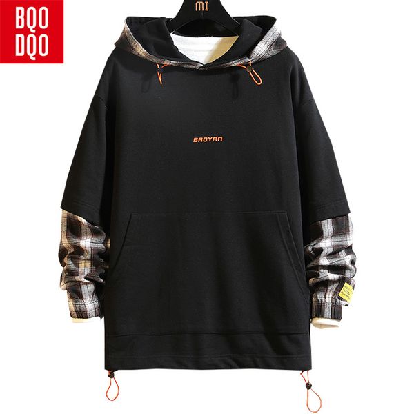 bqodqo fake 2 piece pocket shirt sleeve pullovers men black autumn cotton hooded sweatshirt causal oversiezed pactchwork hoodies
bqodqo fake 2 piece pocket shirt sleeve pullovers men black autumn cotton hooded sweatshirt causal oversiezed pactchwork hoodies