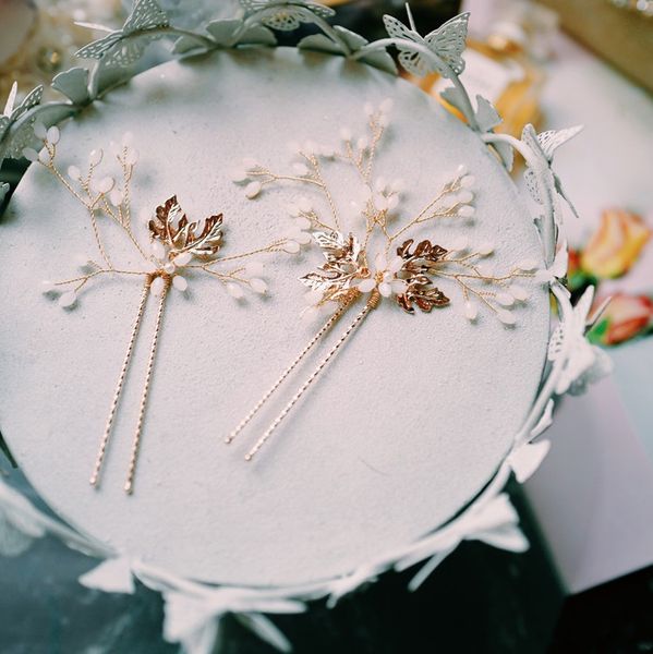fashion crystal wedding jewelry hair pins handmade leaf women headpiece bridal orament hair accessories, Golden;white
fashion crystal wedding jewelry hair pins handmade leaf women headpiece bridal orament hair accessories, Golden;white
