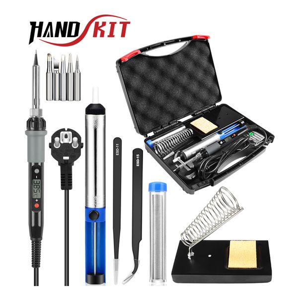 handskit 80w digital temperature electric soldering iron kit with 5 soldering iron tips stand welding working tools
handskit 80w digital temperature electric soldering iron kit with 5 soldering iron tips stand welding working tools
