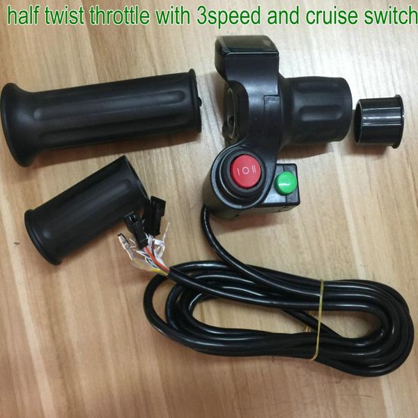 half twist throttle+voltage indicator display 12-99v+3gear cruise switch for electric bike scooter mtb tricycle accelerator grip
half twist throttle+voltage indicator display 12-99v+3gear cruise switch for electric bike scooter mtb tricycle accelerator grip