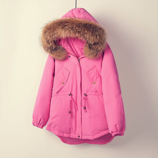 large real raccoon fur collar 2020 winter jacket women thick warm overcoats white duck down jacket female coat loose down parka, Black
large real raccoon fur collar 2020 winter jacket women thick warm overcoats white duck down jacket female coat loose down parka, Black