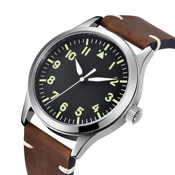corgeut men watch automatic leather men sport design clock leather self wind mechanical wrist watches, Slivery;brown
corgeut men watch automatic leather men sport design clock leather self wind mechanical wrist watches, Slivery;brown