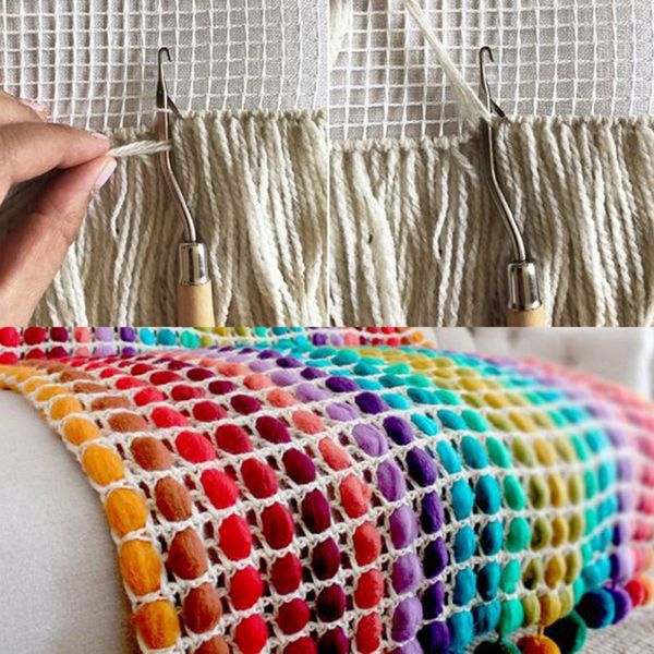 diy kit tool for tapestry carpet rug making embroidery crafts rug hooking mesh canvas wooden bent latch hook, Black
diy kit tool for tapestry carpet rug making embroidery crafts rug hooking mesh canvas wooden bent latch hook, Black