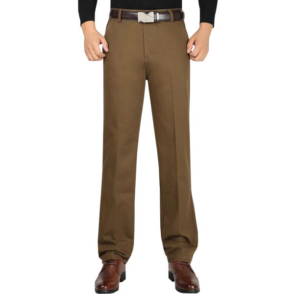men's pants men high waist loose cotton business casual stretch male trousers man long straight quality plus size 40 42 pant suit, Black
men's pants men high waist loose cotton business casual stretch male trousers man long straight quality plus size 40 42 pant suit, Black