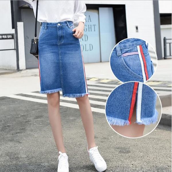 denim skirt plus size women spring summer irregular jeans womens skirts female side striped dark blue cotton jean skirt casual, Black
denim skirt plus size women spring summer irregular jeans womens skirts female side striped dark blue cotton jean skirt casual, Black