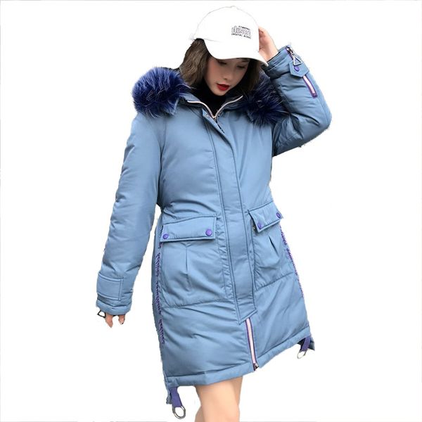 new design winter jacket with fur collar warm hooded female women winter coat long parka women new outwear down coat, Black
new design winter jacket with fur collar warm hooded female women winter coat long parka women new outwear down coat, Black