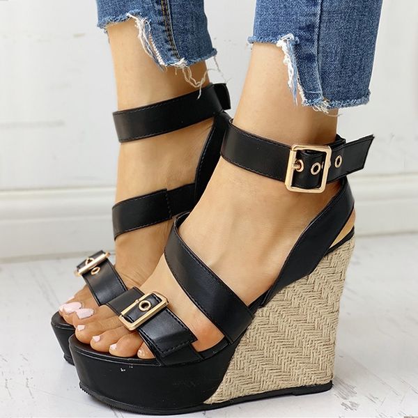 ins large size 43 gladiator women wedges shoes 2019 summer sandals woman party platform high heels shoes woman, Black
ins large size 43 gladiator women wedges shoes 2019 summer sandals woman party platform high heels shoes woman, Black