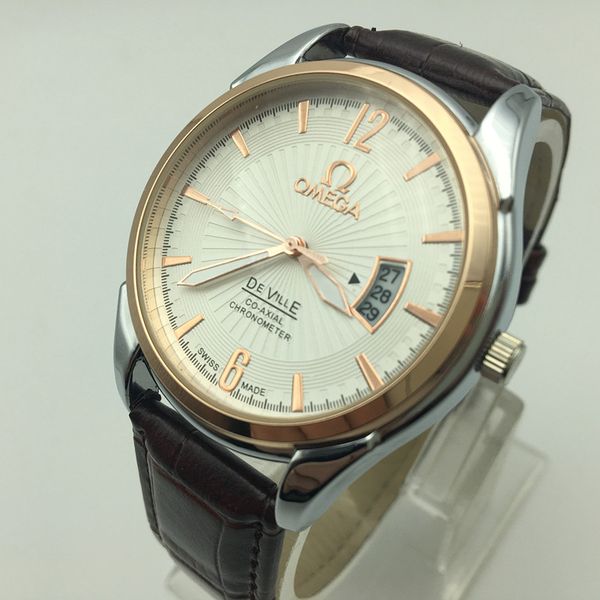 wholesale quality men's waterproof watch leather strap automatic week design brand men watch casual quartz movement male dress clock, Slivery;brown
wholesale quality men's waterproof watch leather strap automatic week design brand men watch casual quartz movement male dress clock, Slivery;brown