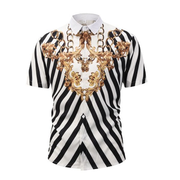 2019 men's hawaiian shirt short sleeve mens dress shirts slim fit camisa masculina summer hawaii casual male flower print shirt, White;black
2019 men's hawaiian shirt short sleeve mens dress shirts slim fit camisa masculina summer hawaii casual male flower print shirt, White;black