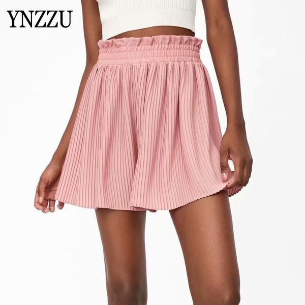 casual high waist women skirt short summer 2020 pink black pleated ruffles elegant shorts elegant bottoms sport chic ynzzu yb437, White;black
casual high waist women skirt short summer 2020 pink black pleated ruffles elegant shorts elegant bottoms sport chic ynzzu yb437, White;black
