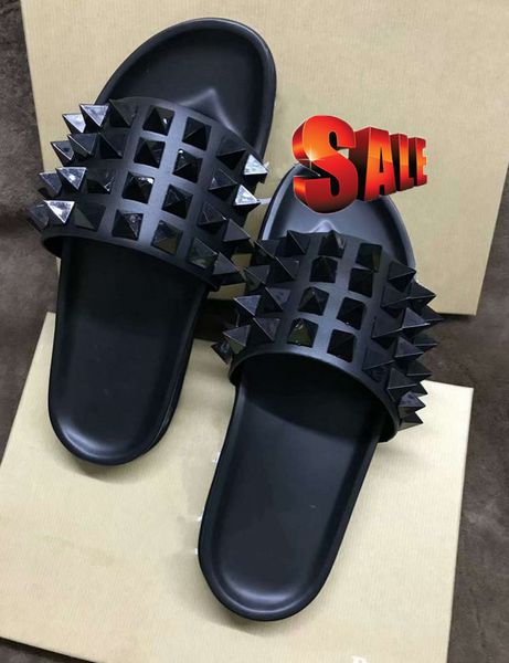 donna flat shoes designer luxury red bottoms shoes men's rivet spikes flat slippers, Black
donna flat shoes designer luxury red bottoms shoes men's rivet spikes flat slippers, Black