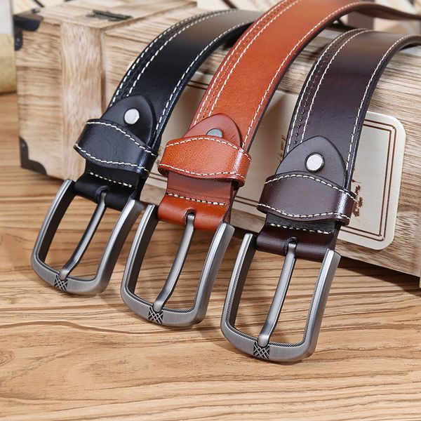catelles genuine cow leather belts men fashion brand men's new strap pin buckle belt 1978 t190701, Black;brown
catelles genuine cow leather belts men fashion brand men's new strap pin buckle belt 1978 t190701, Black;brown