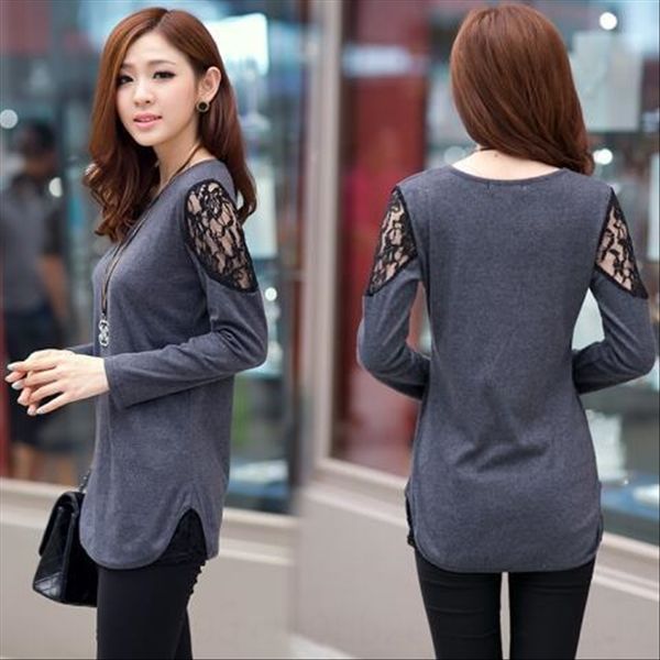 autumn 2020 large size lace t- lace base mid-long long sleeve women's t-shirt slim small shirt fashion, White
autumn 2020 large size lace t- lace base mid-long long sleeve women's t-shirt slim small shirt fashion, White