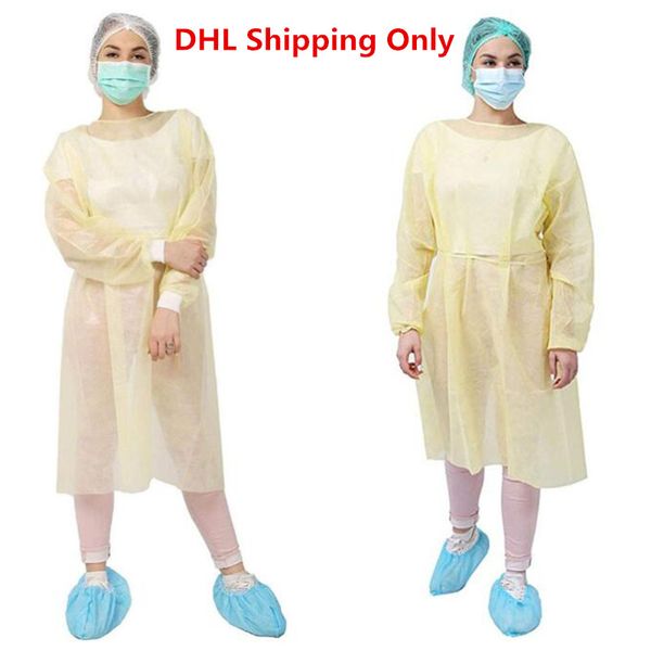 Fast DHL Shipping! Protection Gown Disposable Protective Clothing Isolation Gown Dustproof Coverall Women Men Anti-fog Anti-particle Isolati
Fast DHL Shipping! Protection Gown Disposable Protective Clothing Isolation Gown Dustproof Coverall Women Men Anti-fog Anti-particle Isolati