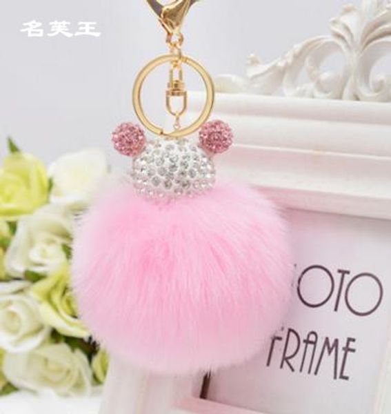new crystal mouse mink faux fake fur pompom pom pom ball keychain key chain ring woman bag pendant jewelry, Silver
new crystal mouse mink faux fake fur pompom pom pom ball keychain key chain ring woman bag pendant jewelry, Silver