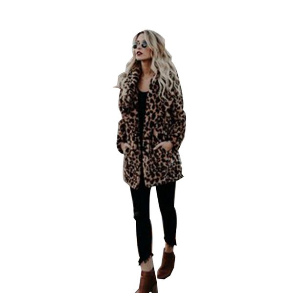 leopard fur coat long sleeve double pocket long coat female faux fur winter outerwear warm plus size xxxl, Black
leopard fur coat long sleeve double pocket long coat female faux fur winter outerwear warm plus size xxxl, Black