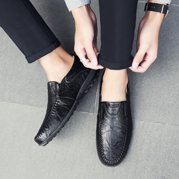 kancoold leather casual shoes men solid color round toe sewing flat heel shallow mouth leather shoes casual men, Black
kancoold leather casual shoes men solid color round toe sewing flat heel shallow mouth leather shoes casual men, Black