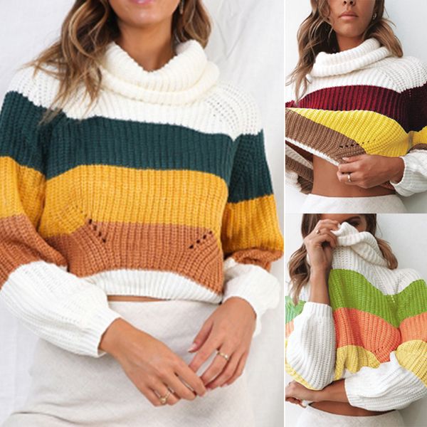 turtleneck sweater women autumn winter long sleeve sweater 2019 striped multicolor casual pullover lace up knitted sweater sj3150, White;black
turtleneck sweater women autumn winter long sleeve sweater 2019 striped multicolor casual pullover lace up knitted sweater sj3150, White;black