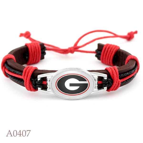 georgia charm adjustable real leather bracelet 18*25mm football sports team charm bracelets & bangles for man woman, Golden;silver
georgia charm adjustable real leather bracelet 18*25mm football sports team charm bracelets & bangles for man woman, Golden;silver