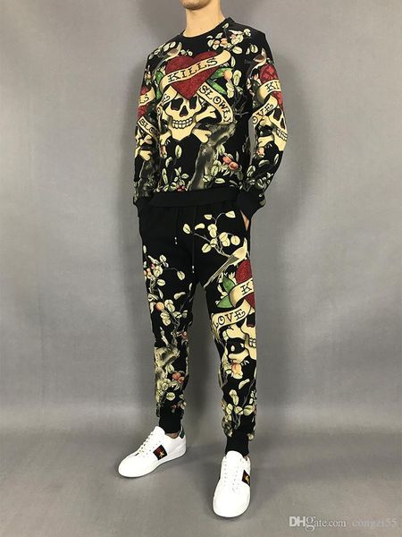 skull and skull print drill new sweatshirts sweat suit mens hoodies brand clothing men's tracksuits jackets sportswear sets size, Gray
skull and skull print drill new sweatshirts sweat suit mens hoodies brand clothing men's tracksuits jackets sportswear sets size, Gray