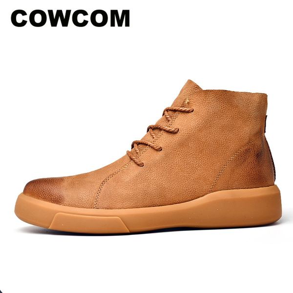 cowcom genunie leather men's shoes 2019 winter autumn casual boots black ankle boot warm out door casual shoes clk-8398
cowcom genunie leather men's shoes 2019 winter autumn casual boots black ankle boot warm out door casual shoes clk-8398