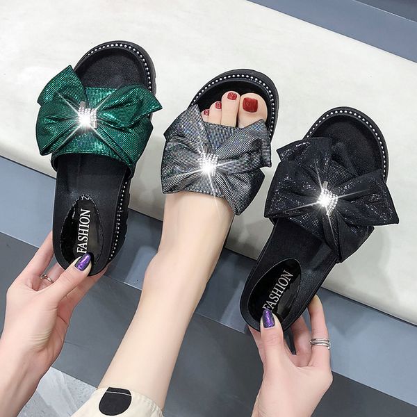 slippers casual shoes woman 2020 platform flock butterfly-knot slipers women flat new rubber pu rome slides fabric basic, Black
slippers casual shoes woman 2020 platform flock butterfly-knot slipers women flat new rubber pu rome slides fabric basic, Black